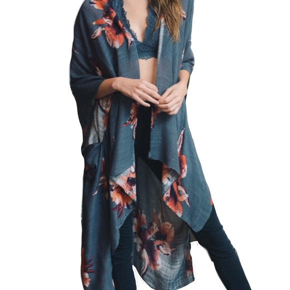 Accessories - 🎋Host Pick🎋Floral Kimono - Charcoal